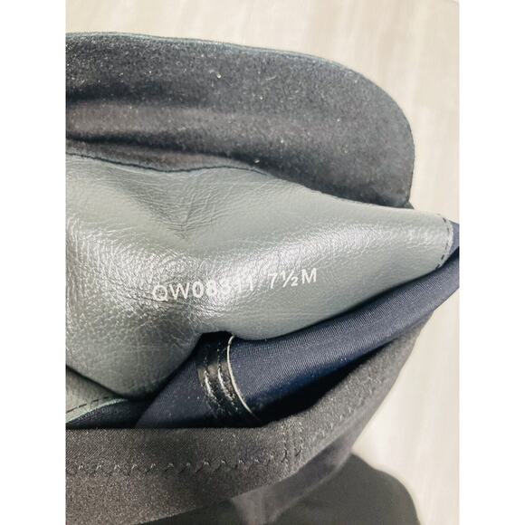 STUART WEITZMAN Black Suede Hidden Mainline Stretch Wedge Knee-High Boots 37.5 - Picture 12 of 12